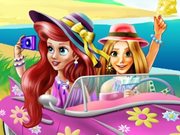Rapunzel and Ariel Beach Trip