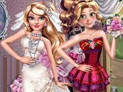 Ellie and Bridesmaid Wedding Dressup