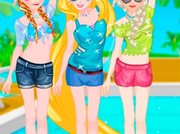 Princesses at Pool Party