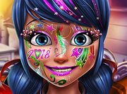 Dotted Girl New Year Makeup