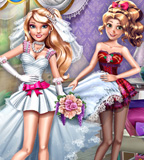 Chloe And Emma Wedding Dress Up