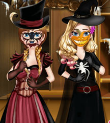 Sisters Halloween Preparations