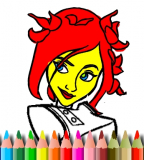 BTS Cute Girl Coloring