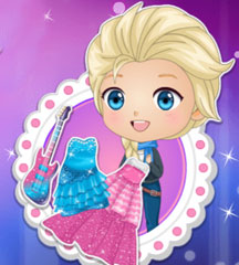 Chibi Princesses Rock 'N Royals Style