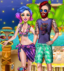 Hawaiian Party Couples Prep