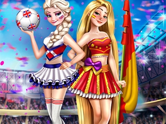 Elsa and Chloe Football Rivals