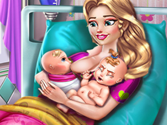 Happy Mommy Twins Birth