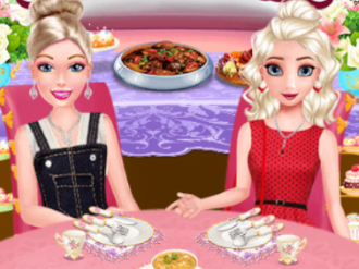 Elsa and Ellie Buffet Date