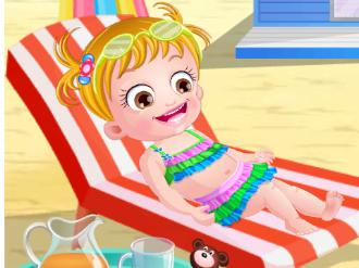 Baby Hazel at Beach Dressup