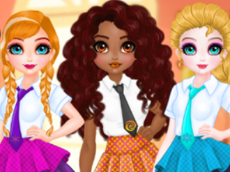 Princesses Bffs Rush to School