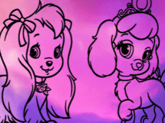 Princess of pets coloring