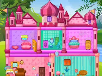 Princess Baby doll house clean up