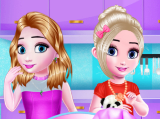 Little girls kitchen Time