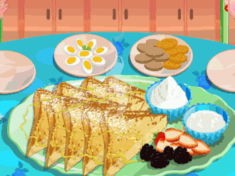 Hazel cooks French Toast