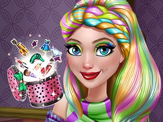 Trendy Colorful Dolly Makeup