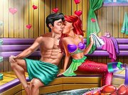 Mermaid Sauna Flirting