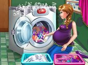 Pregnant Princess Laundry Day