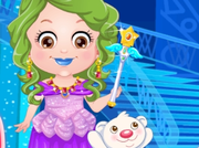 Baby Hazel As Ice Princess Dressup