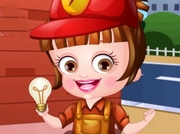 Baby Hazel Electrician Dressup