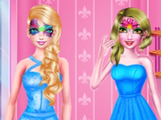 Besties Face Art