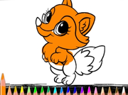 Fox coloring book