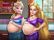 Happy Princesses Pregnant BFFs