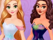 Disney Princesses Rainbow Dresses