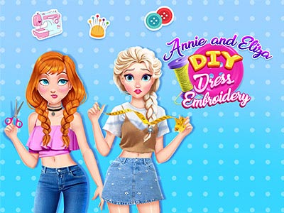 Annie and Eliza DIY Dress Embroidery