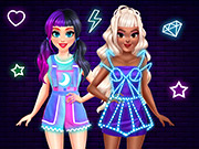 BFF Neon Fashion Dress Up