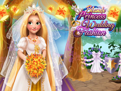 Blonde Princess Wedding Fashion