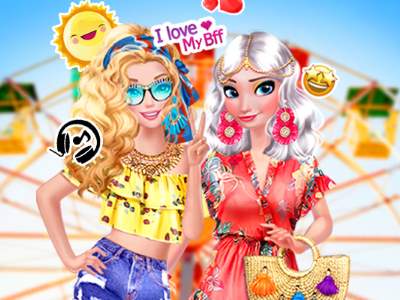 Boho Summer Festival Besties