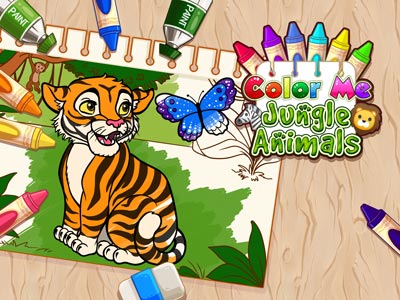 Color Me Jungle Animals