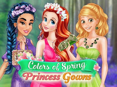 Colors of Spring Princess Gowns