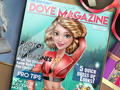 Dove Magazine Dolly Dress up