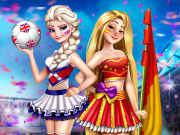 Eliza and Chloe Football Rivals