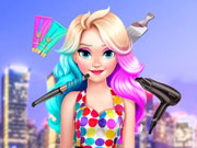 Eliza's Neon Hairstyle