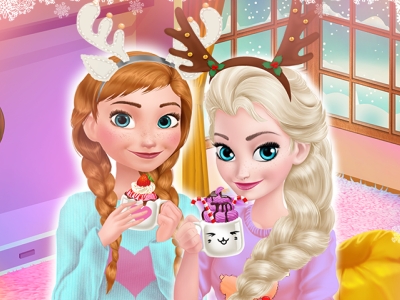 Frozen Sisters Cozy Time