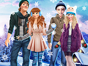 Icy Couples Winter Time