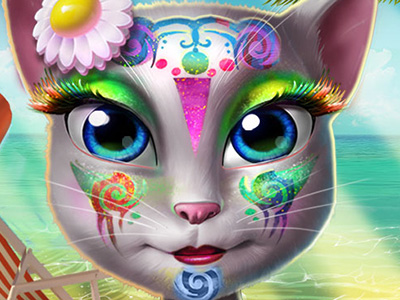 Kitty Beach Makeup