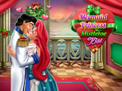 Mermaid Princess Mistletoe Kiss
