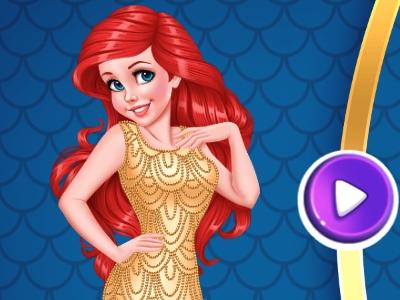 Mermaid Princess Pretty In Gold