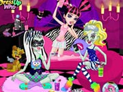 Monster Slumber Party Funny Faces