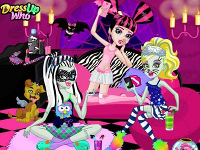 Monster Slumber Party Funny Faces