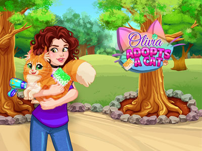 Olivia Adopts a Cat