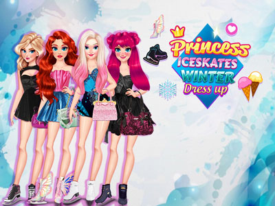 Princess Iceskates Winter Dress Up