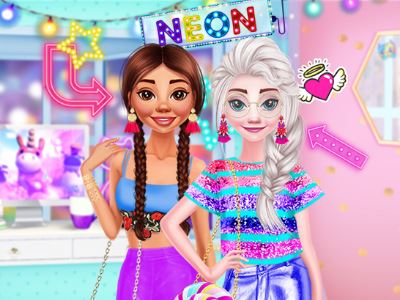 Princesses Neon Dresses