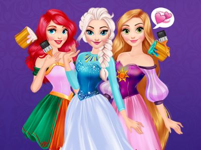 Princesses Rainbow Dresses