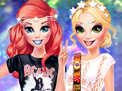 Princesses Rock Concert Style