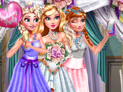 Princesses Wedding Selfie