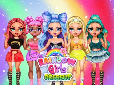 Rainbow Girls Dress Up Challenge